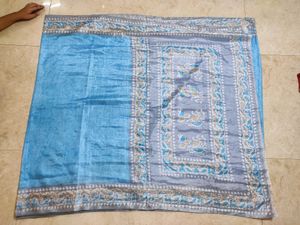 Sky Blue Color Saree