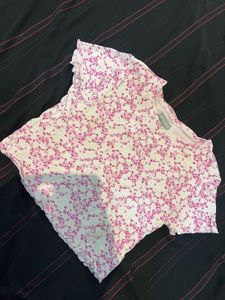 Floral Print Crop Top