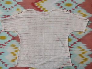 Baby Pink Net Baggy Top