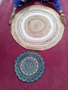 Handmade Jute Mat Made With Natural Rop