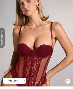 Wine Corset bodysuit- NEWME ( brand new)