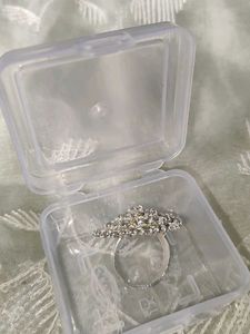 Rhinestone Statement Ring( adjustable Ring )