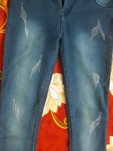 Distressed Denim Jeans