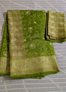 Elegant Green Saree