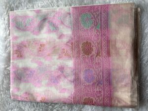 Premium Banarasi unstitched suit with dupatta set