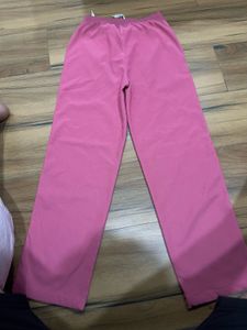Womens almost new pink track pants for winters