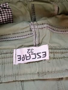 Green Casual Cargo Pants