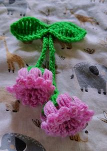 Crochet Flower Hair Clip