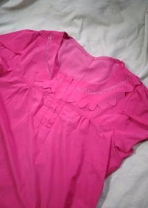 Hot Pink Formal Top
