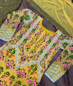 HAVVY EMBROIDERY WORK WITH RIYAL MIRROR HAND WOR