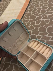 Teal Jewelry Travel Case