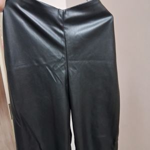 Flared Skinny Leather Pants