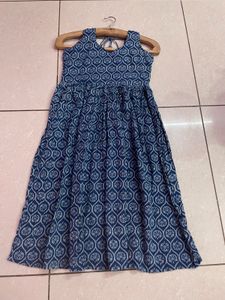 Blue Patterned Dress