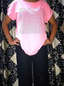 Pink Graphic Tee