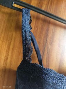 Navy Blue Push Up Lace Bra