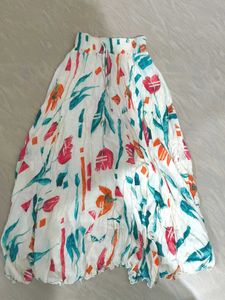 Boho Chic Colorful Crinkled Skirt – Lightweight