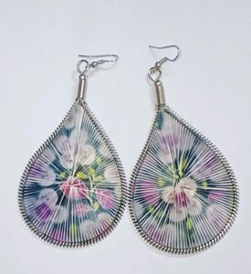 Thread Woven Beautiful Earrings In Shades Of 💜