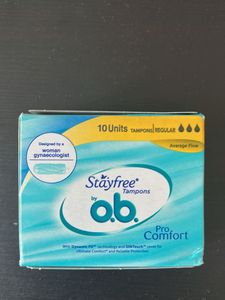 6 boxes of Stayfree by o.b. Tampons - 10 Units