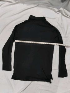 Graphic Print Turtleneck Tee