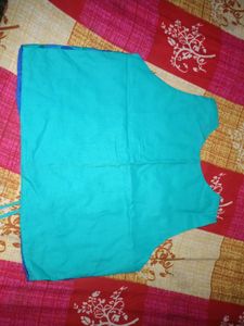 Blue Cotton Koti For Kurti And Indo-western