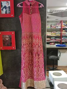 Pink &amp; Gold Embellished Dress