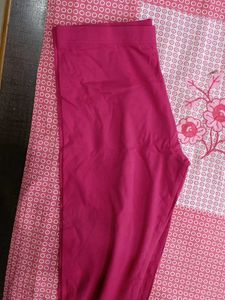 Mehndi green Kurti + Pink Leggings