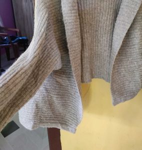 Grey Knit Cardigan freesize
