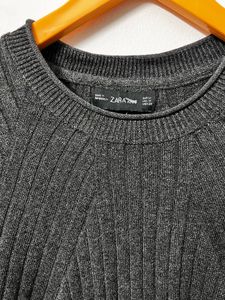 Zara Grey Full Sleeve Top