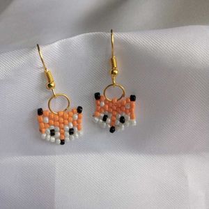 Beaded Fox Earrings🦊