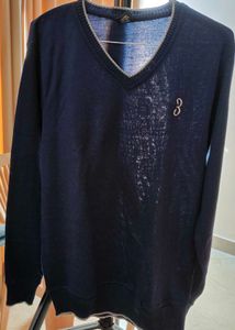 Navy V-Neck Sweater