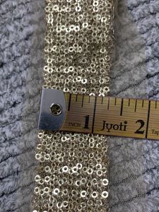 1.5 Meter Golden Sequin Lace Border