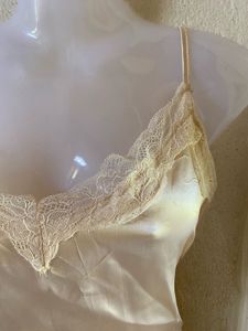 Gold Lace Slip Lingerie