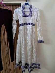 Elegant A Line Kurta With Leggings