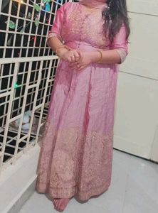 English Color Long Top With Skirt