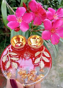 4&#34; Resin Pooja Thali