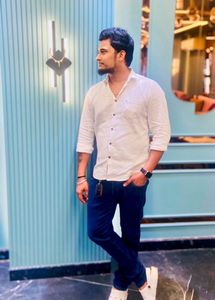 INDIGO NATION WHITE SHIRT (SIZE-40)