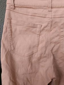 Peach Denim Jeans