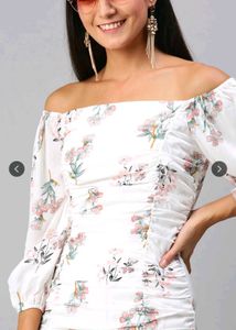 Floral Off-Shoulder Dress