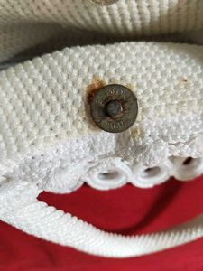 White Handbag Crochet Looks Pretty
