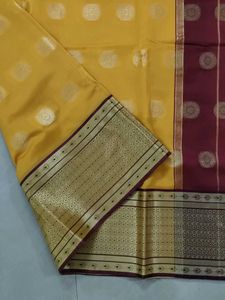 Fabulous Silk Saree With Zari Border.