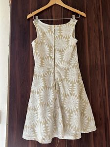White skater dress