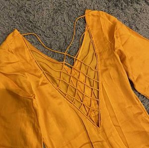 Orange Midi Dress
