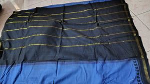 Blue Cotton Saree