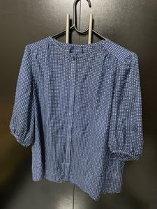 Blue Dotted Top
