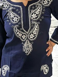 Elegant Navy Blue Kurta
