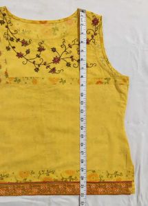 Mustard Boho Top