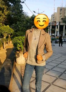 Gray Knit Turtleneck Sweater