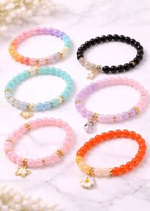 Beaded Charm Bracelet Set of 6