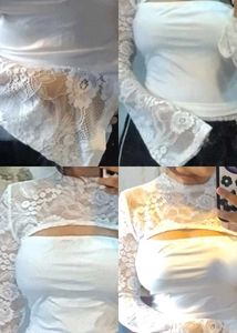 lace white top