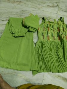 Green Dress with Dupatta